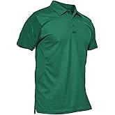 MAGCOMSEN Men's Polo Shirt Quick Dry Performance Short Sleeve Tactical Shirts Pique Jersey Golf Shirt