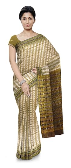 BOYANIKA Womens Sambalpuri Cotton Saree With Blouse Piece (boyanika 62_Multicolored)