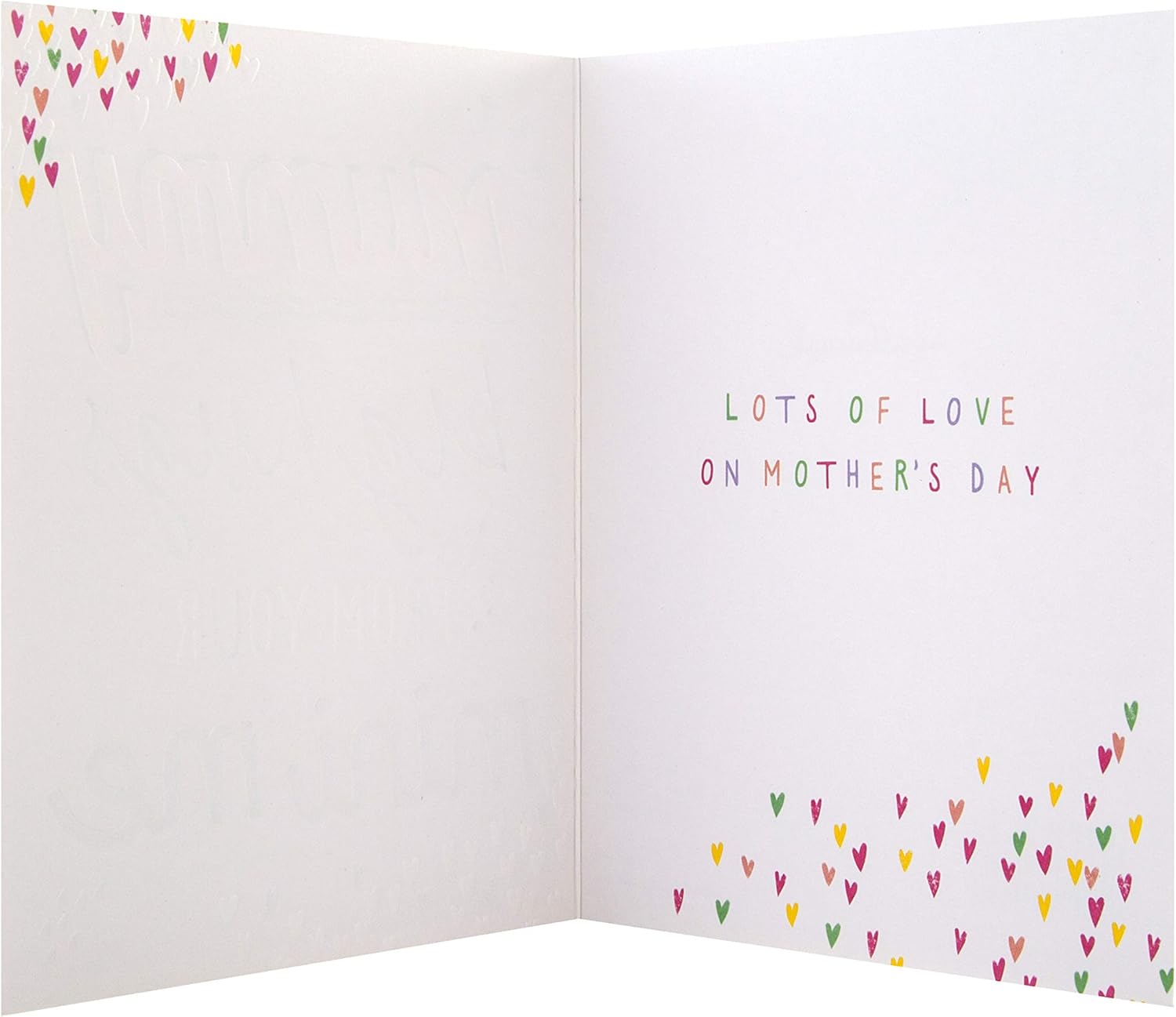 Hallmark Mother's Day Card for Mummy from Your Mini-Me - Contemporary Text Based Design, Multicoloured, 16.2cm x 13.5cm - Image 4