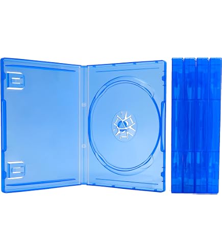 Clear Glossy Plastic Replacement Cases For PS3 Games - Blu-Ray Size - Multi-Use