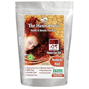 Natural Red Henna Hair Color / Dye 2 Pack - The Henna Guys