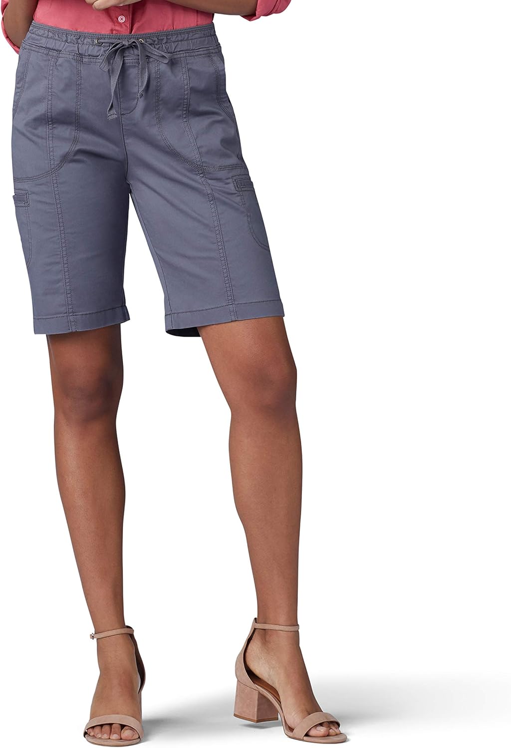 Lee Women's FlextoGo Relaxed Fit PullOn Cargo Bermuda Short, Dazed