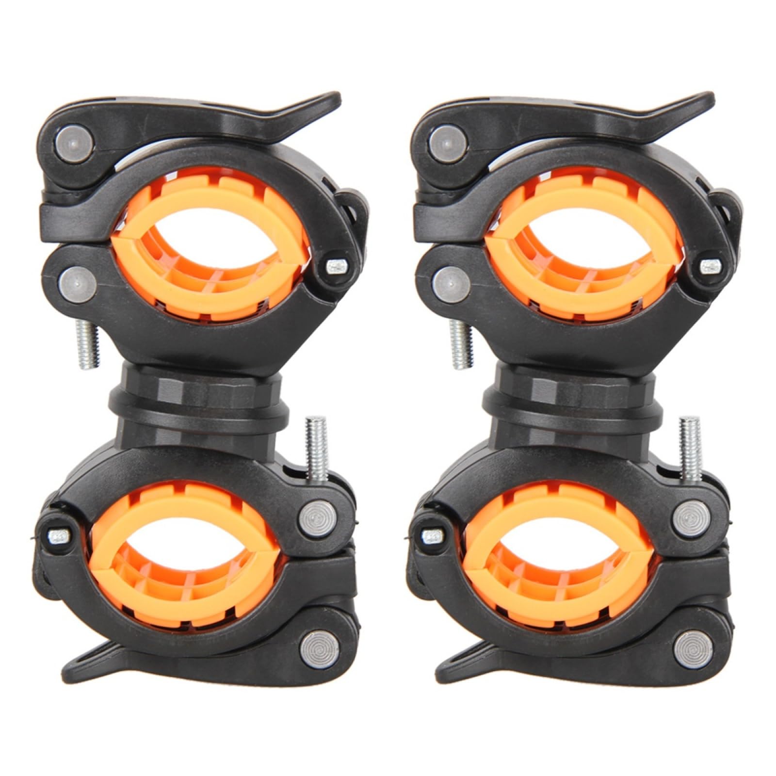 BESPORTBLE 2pcs 360 Flashlight Mount Cycling Handlebar Mount Bicycle Kickstand Bike Light Mount Flashlight Clamp LED Light Mounting Holder Flashlight Handlebar Mount Handle Bars for Bicycles