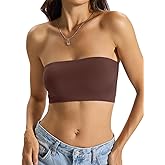 EasyGala Womens Double Lined Tube Tops Crop Tank Top Non-Padded Strapless Bandeau Shirts Sexy Going Out Tops Summer 2026
