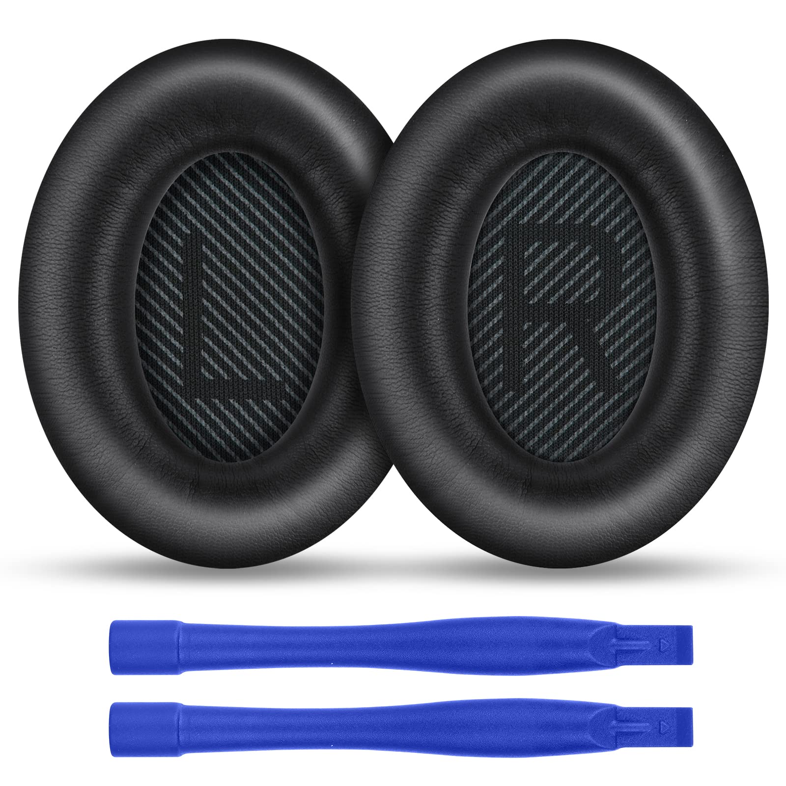 Ainiv Professional Ear Pads Cushions Replacement - 1 Pair Earpads compatible with Bose QuietComfort 15 QC15 QC25 QC2 QC35, Softer Leather, Noise Isolation Foam — image 1