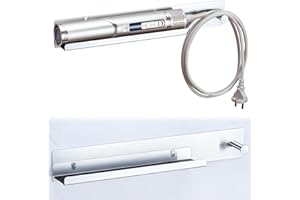 XILIMEN Curling Iron Holder Wall Mount, Flat Iron and Hair Straightener Holder, Stainless Steel Hair Tool Organizer for Hair Dryer Brush and Hots Tool Accessories, Hair Tool Holder for Bathroom, Silver