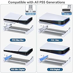 Kosker PS5 Stand Horizontal for PS5 Slim/PS5 Disc