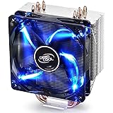 DEEPCOOL GAMMAXX400 CPU Air Cooler with 4 Heatpipes, 120mm PWM Fan and Blue LED for Intel/AMD CPUs (AM4 Compatible)