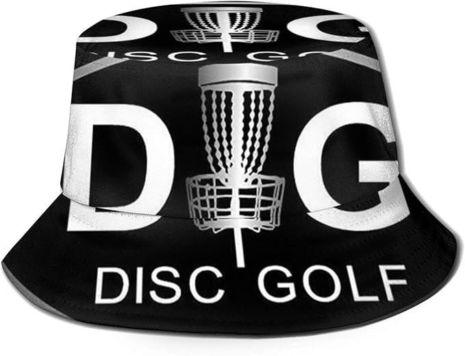 Disc Golf Bucket Hat Unisex Packable Summer Travel Bucket Boonie Sun