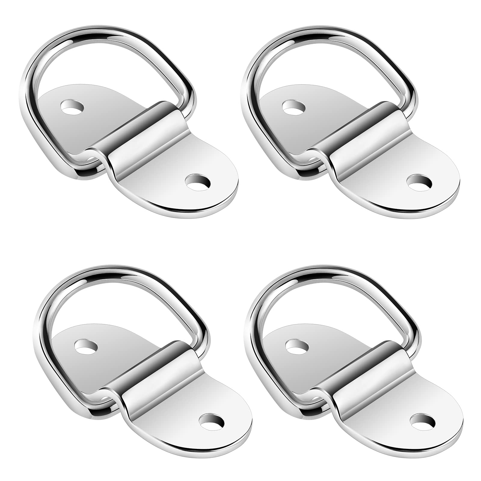 TooTaci Hammock Hanging Kit,Hammock Hooks Heavy Duty for Ceiling/Wall Mount Swing Chairs Hanging,4pcs 1200lb Capacity Stainless Steel D-Ring Hooks with Pad Eye for Indoor Outdoor Hanging