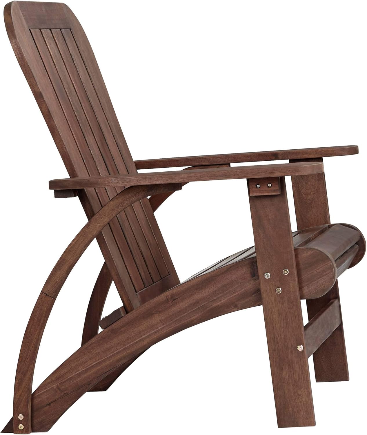 Dylan 28 1/2" Wide Acacia Dark Wood Outdoor Adirondack Chair - Teal Island Designs: Kitchen & Dining
