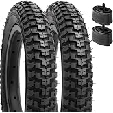 YUNSCM 2-PCS 12.5" Kid Bike Tires 12 &frac12; x 2 &frac14; (57-203) and 12/12.5" Bike Tubes Schrader Valve Compatible with 12.5 x 2.25 12 1/2 x 2 1/4 Bike Bicycle Tires and Tubes (Y-558)
