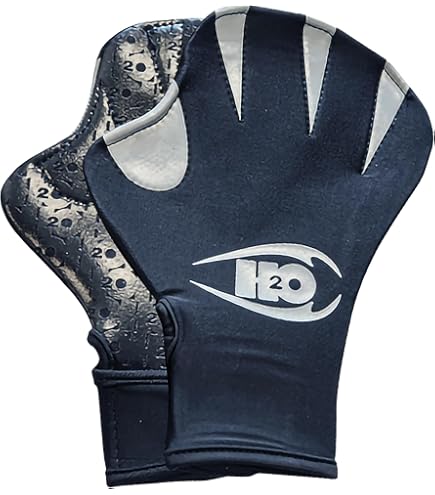 Swim Hand Fins Webbed Swim Gloves - Nylon Training Gloves For