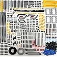 ZHX Technical Parts Beams Axles Connectors Bricks Sets - 457 Pieces, Chassis Frame Liftarm Push Rods for Technic Car MOC Building Block Toys