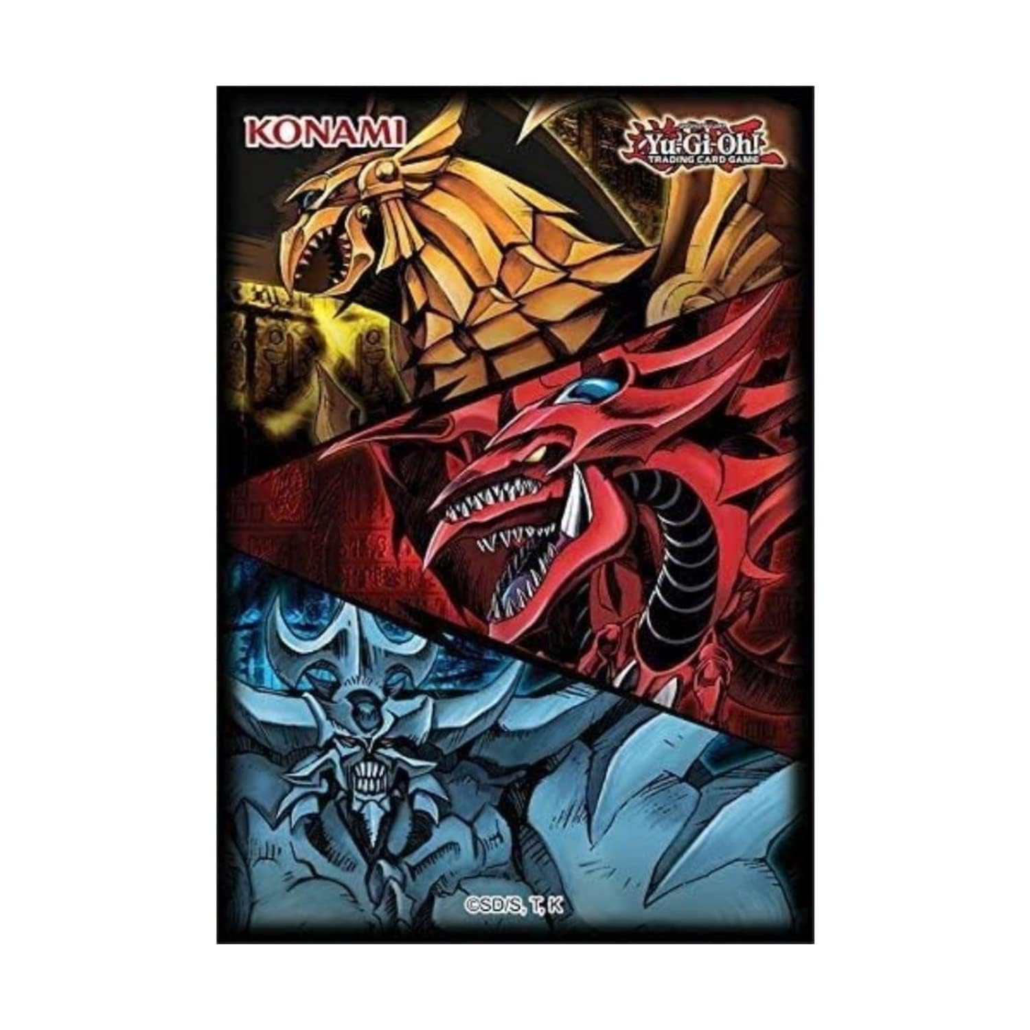 YU-GI-OH! KONSORS Slifer, Obelisk & Ra Sleeves 50 Pack, Multi (YGO-J21Slvs)