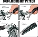 HEYOMART Fishing Landing Net Telescoping Foldable 1.3m Aluminum Handle view 5