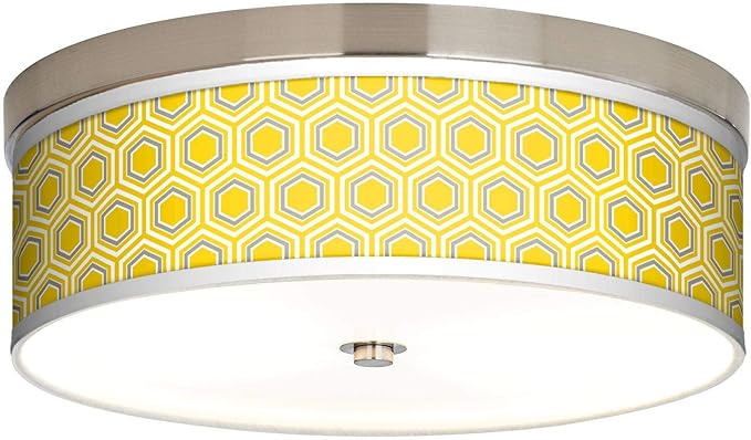 Honeycomb Giclee Energy Efficient Ceiling Light Giclee Gallery