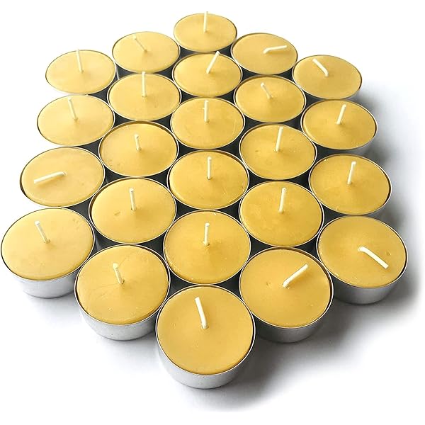 人気急上昇中 100 Tealight Beeswax Candles BULK 100 Natural Handcrafted in