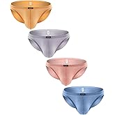 iKingsky Men's Cotton Pouch Bikini Underwear Sexy Low Rise Briefs