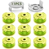 YWTESCH 0.080" AC80RL3 Weed Wacker String Replacement for Ryobi One Plus+ | 99Ft Efficient Cutting Twisted Trimmer Line, String Trimmer Refill Compatible with Ryobi 18v, 24v, 40v Trimmers,9 Spool+2 Cap