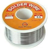 WELCAPAC Premium Tin Lead Rosin Core Solder Wire for Electrical Soldering - 2% Solder Flux Content （Sn60-Pb40）(0.8 mm-50g)