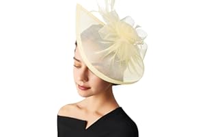 AQOKKA Women Fascinators Hats Flower Fascinators with Headband and Clip Tea Party Headwear for Women and Girls