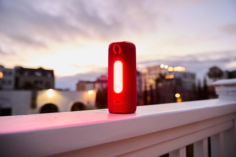 Grip, Altavoz Bluetooth Compacto, Rojo