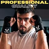 Islero Gel Inner Boxing Hand Wraps 93cm Quick Long Wrist Straps Black view 8