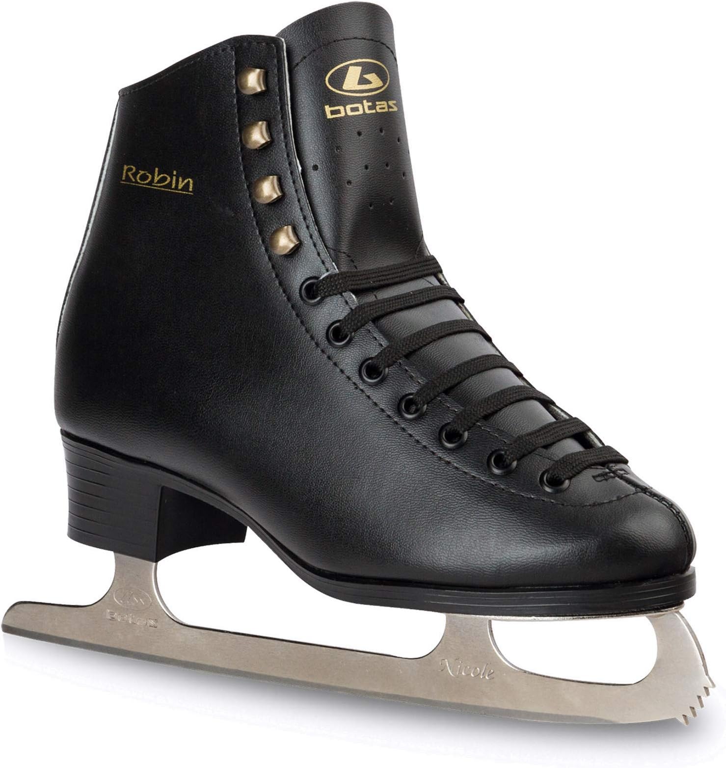 Botas - Model: Robin/Made in Europe (Czech Republic) / Figure Ice Skates for Men, Boys/Color: Black