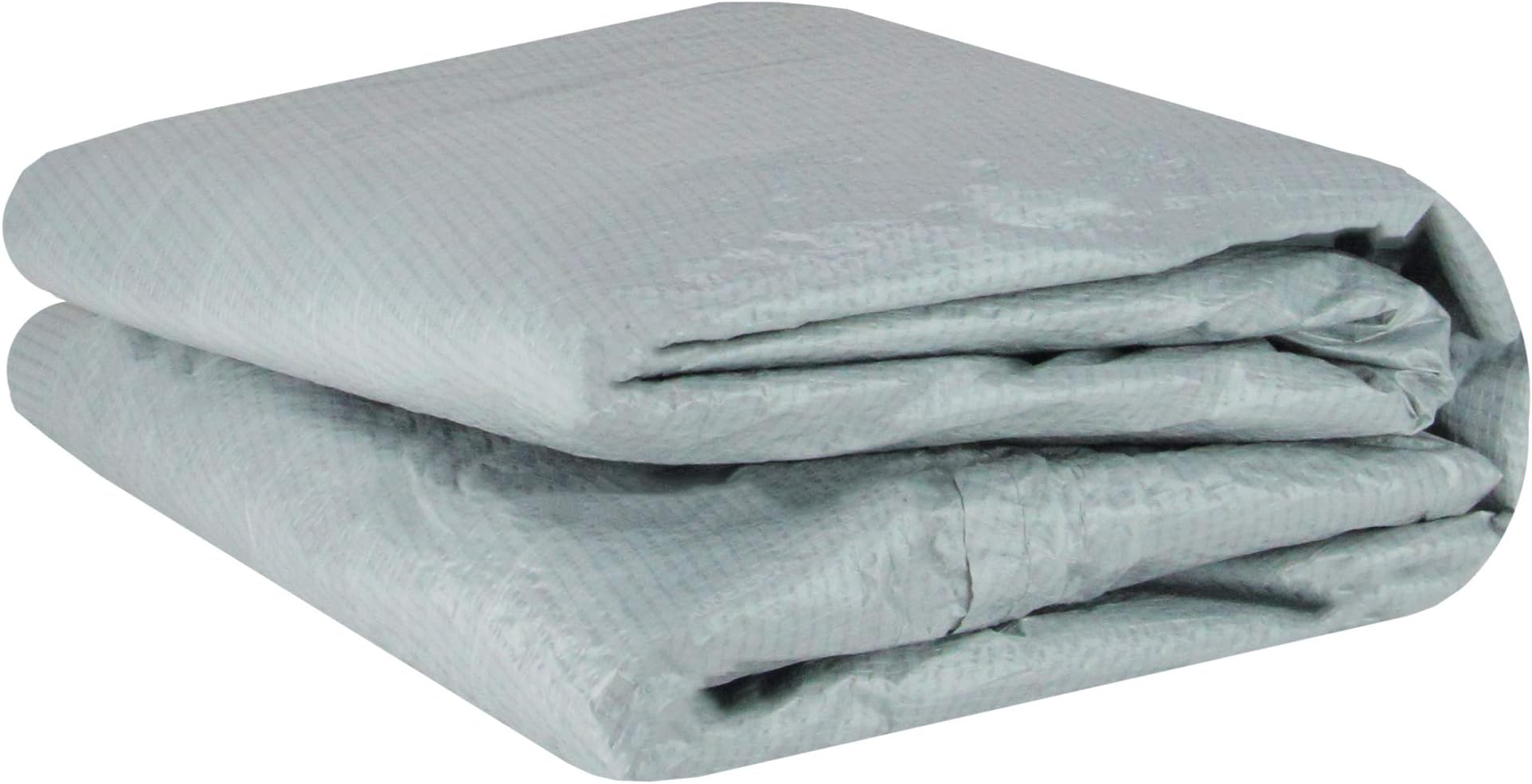 17' Gray Aperture Rectangular Pool Cover with Rope Ties