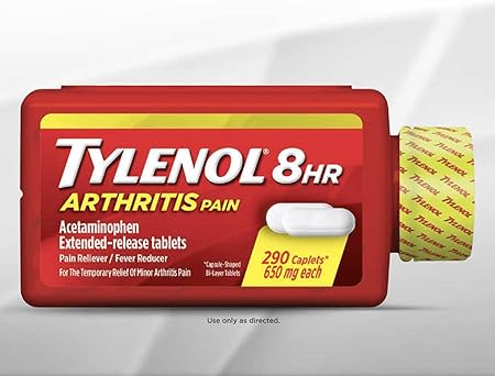 Amazon Com Tylenol Arthritis Pain Paracetamol Para El Alivio Prolongado Del Dolor 290 Capsulas De 650 Mg Cada Una Health Personal Care