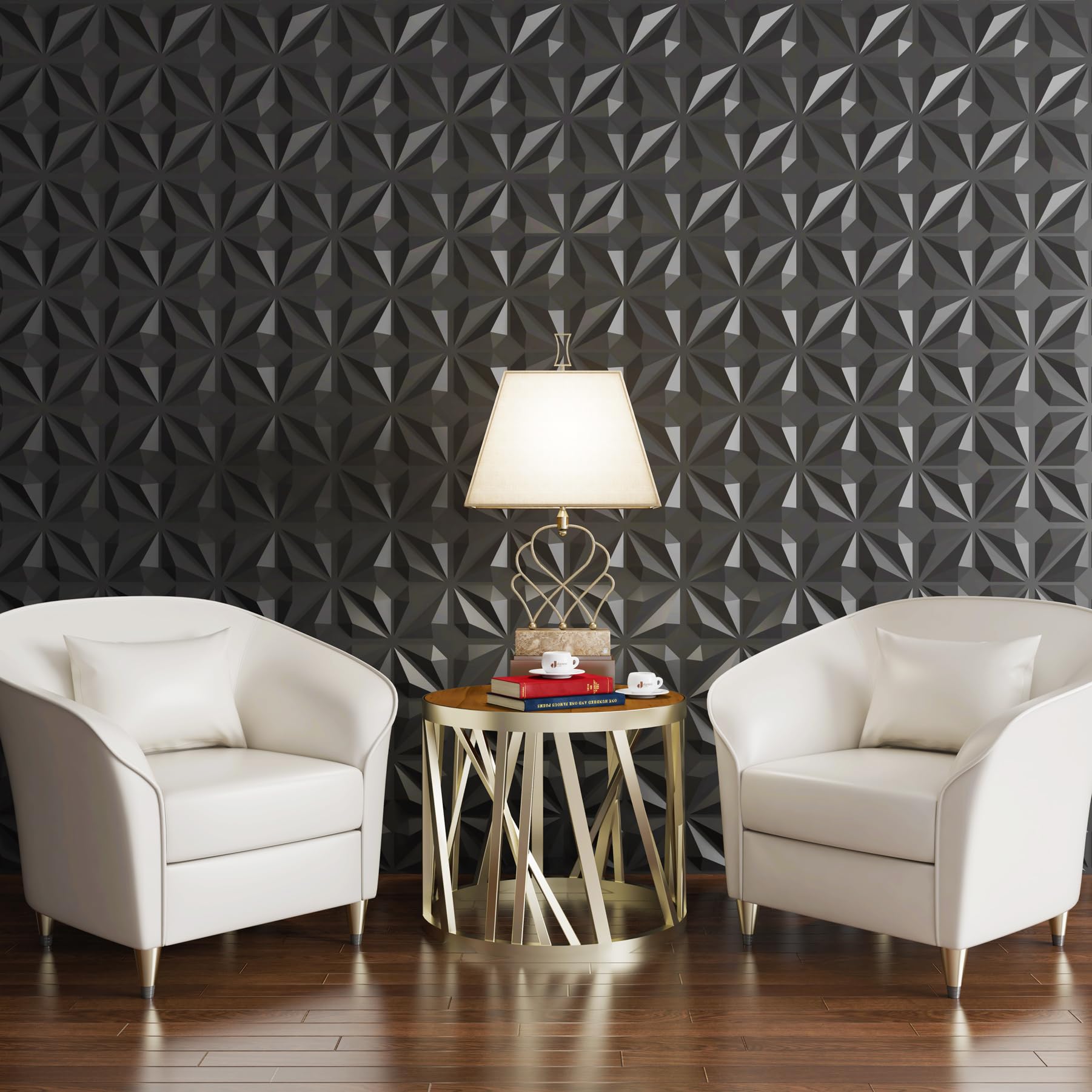 Mua MIX3D 20 Pack Textured 3D Wall Panels for Interior Wall Decor, PVC ...