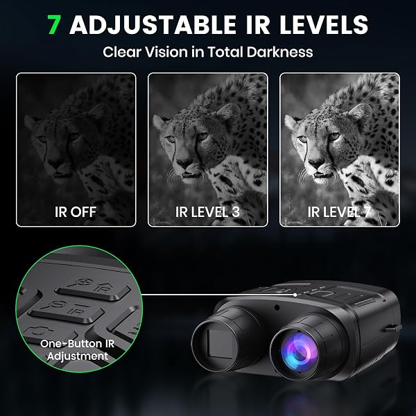 HEXEUM NIGHT VISION GOGGLES, 4K NIGHT VISION BINOCULARS FOR ADULTS WITH 5000MAH BATTERY, 3″ HD SCREEN & 32GB CARD FOR HUNTING, WILDLIFE OBSERVATION, SECURITY