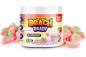 Yummy Sports Beach Ready – Stimulant-Free Fat Burner with L-Carnitine, Green Coffee Bean & Green Tea | Supports Energy, Metab