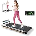 GTPLAYER Walking Pad,Treadmill with Incline for Home Office, 2.5HP Portable Under Desk Treadmill with APP Remote Control, Led Display, 300 Lbs Capacity Capacity
