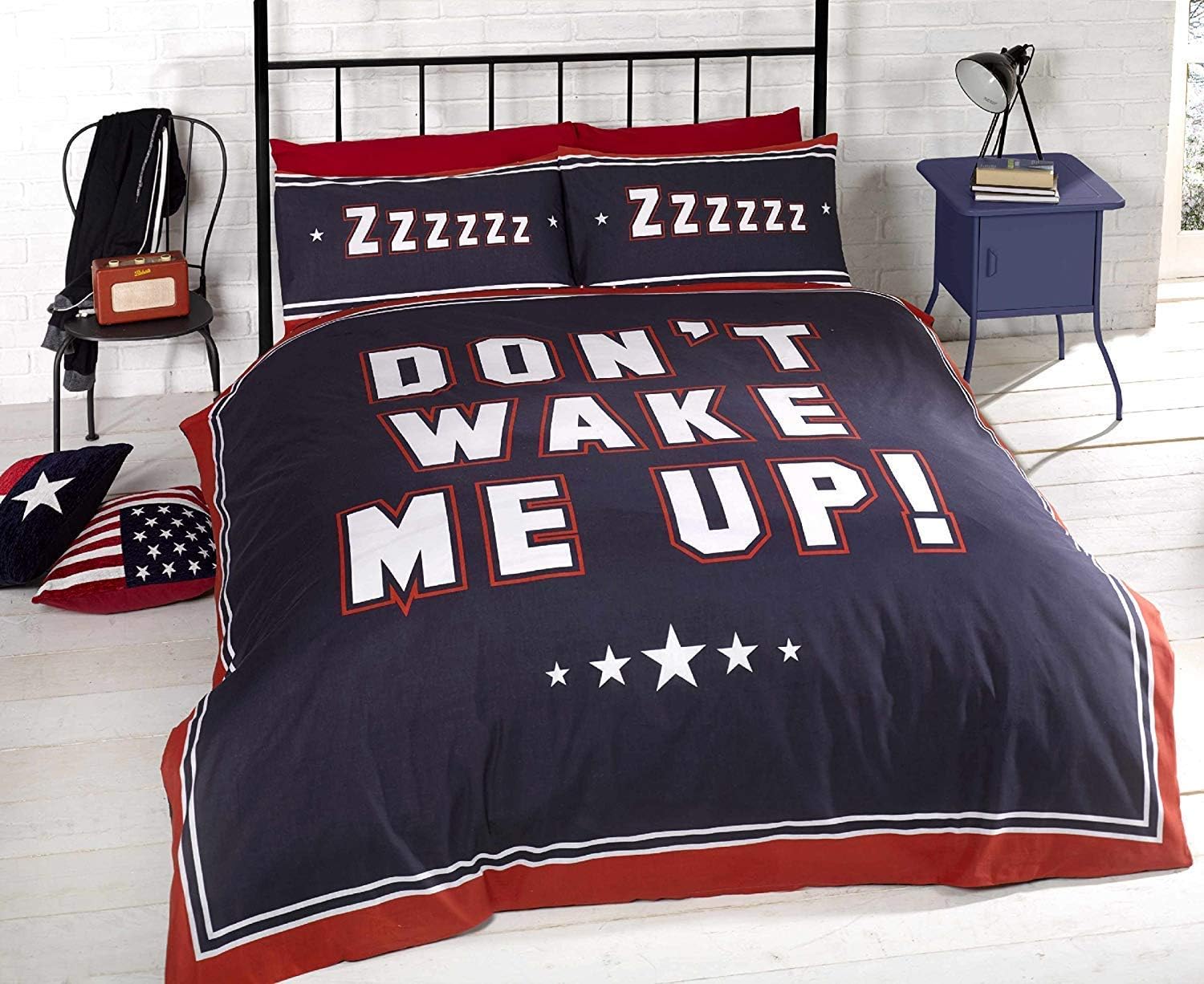 Don't Wake Me Up Double Duvet Set