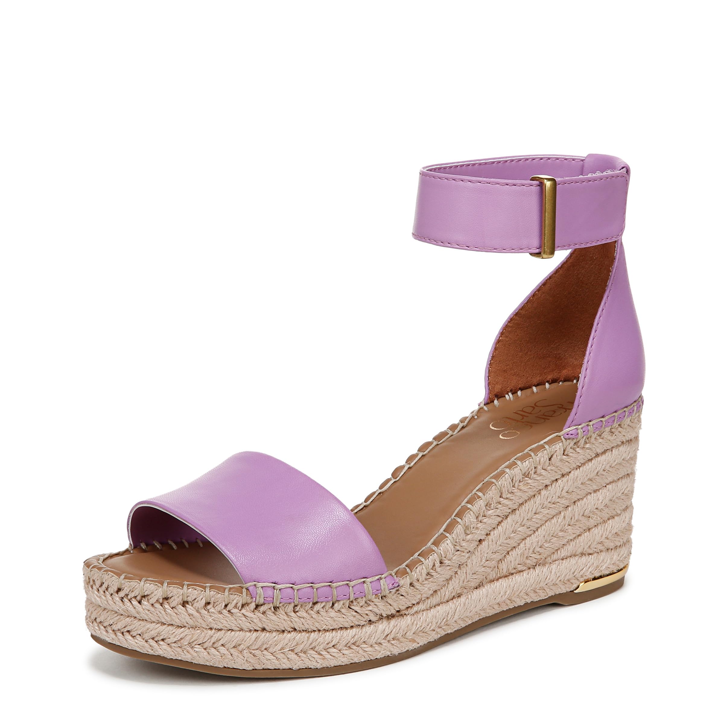 Franco Sarto Womens Clemens Espadrille Wedge Sandal Violet Purple 6.5 W
