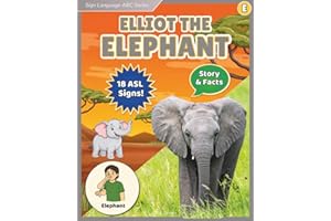 Sign Language ABC Series: Elliot the Elephant: ASL for Kids and Toddlers with Story, Facts, and AAC Communication Page