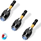 ELEAD 3-Piece Quick Change Bit Holder, 1/4" Magnetic Hex Shank Drill Bit Adapter for Screws, Nuts, Drill, bit set and Handheld Driver