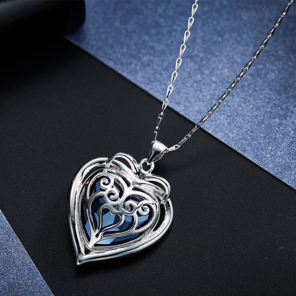 925 Sterling Silver Necklace, SILYHEART 