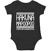 AW Fashions Hakuna Mapoopoo Baby Bodysuit Cute and Funny Newborn Apparel Trendy Outfit for Boys or Girls