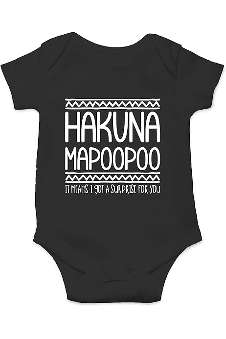 Amazon Com Hakuna Ma S Tatas It Means I M Hungry Movie Parody Funny Saying Cute One Piece Infant Baby Bodysuit Newborn Black Clothing Shoes Jewelry