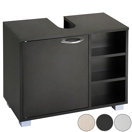 Aquamarin Waschbeckenunterschrank Unterschrank Waschtisch (B/H/T: ca. 60/51/31 cm) in DREI