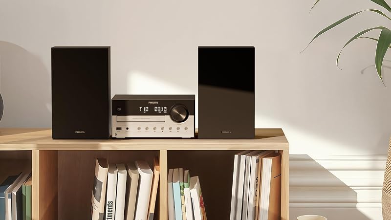 TAM4205M2 Mikro-Hi-Fi-Anlage – 80 W, Bassreflex-Lautsprecher, CD, UKW, USB, Audio-Eingang, Bluetooth 5.4, Auracast, Digital Sound Control, Fernbedienung, umweltfreundliche Verpackung — Foto 7 von 7