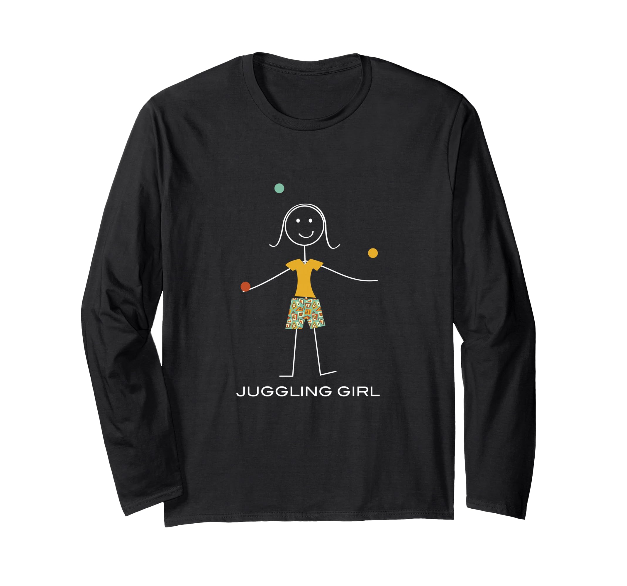 Funny Womens Juggling Girl Juggler Long Sleeve T-Shirt