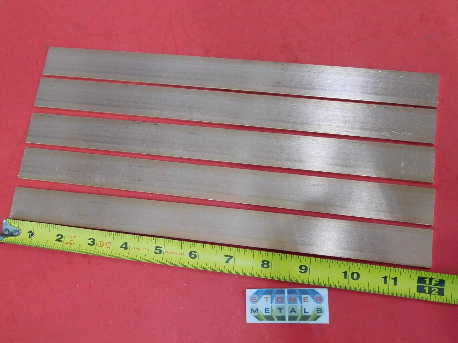 1/8x 1 C110 Copper BAR 12 Long Solid Flat Mill Bus Bar Stock H02 .125 x