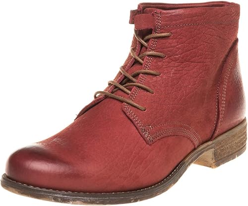 josef seibel red ankle boots
