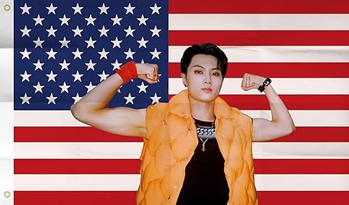Jay Enhypen American flag 3x5 Ft Outdoor Indoor,Kpop and His