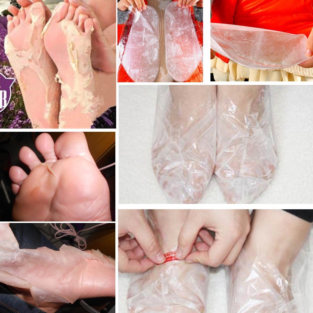Lantusi Exfoliating Foot Peeling Mask Renewal Mask Peels Away Calluses and Dead Skin