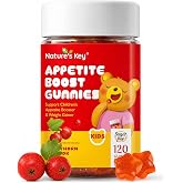 Nature's Key Appetite Booster Gummies Kids- 120 Count Appetite Stimulant for Children/Adults to Eat More, All Natural Weight Gain Supplements, Picky Eater Vitamin, Superfood | Organic | NO Sugar